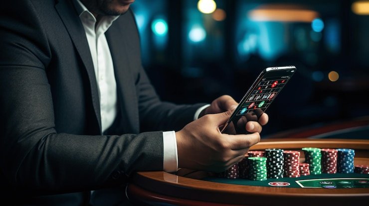 Live Blackjack table with dealer and multiple player seats on nusabet slot